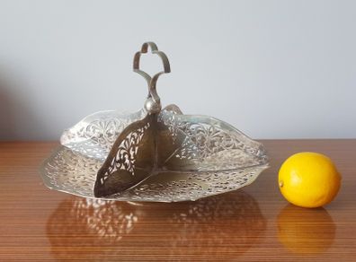 Vintage silver-plated serving dish/candy dish