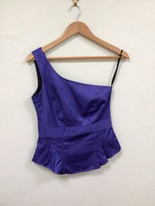 French Connection One Shoulder Purple Top
