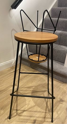Black Metal BarStool x 2
