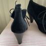 ankle  oasis navy suede laced heel boot shoe size 39 Image 4
