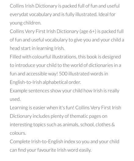 Collins Irish Dictionary (u.p.s.) 1987 (2)
