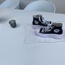 Black converse high top platform trainers Image 2
