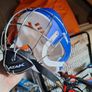 Childs Hurling helmet and boots Image 7