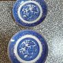 1930s or 40s Arklow Willow Pattern  6" side plates Image 3