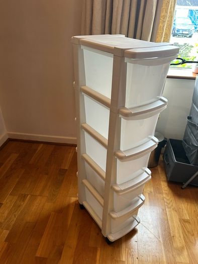 5 drawer storage unit