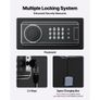 4 Gun Safe, Long Gun Cabinet for Rifles and Pistols, Quick Access Rifle Safe with 3 Ammo Slots and 2 Adjustable Racks, Large Digital Cabinet with Key and Password Lock(Assembly Required) Image 5