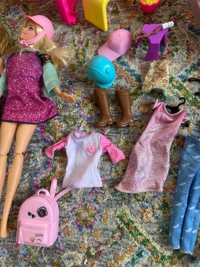 Barbie Campervan/Slide/Pool/Dolls/Accessories