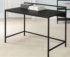 Black Office Table 120 x 60 x 75 cm