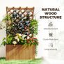 Wooden Planter with Trellis Freestanding Image 5