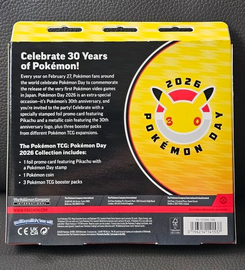 Pokemon TCG Pokemon Day 2026 30th Anniversary Brand New Sealed