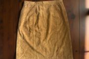 Suede vintage skirt