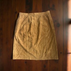 Suede vintage skirt