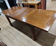 Solid wood, double extending dining table