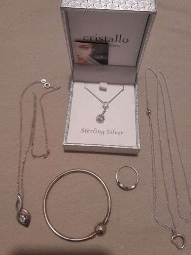 solid silver jelewery, pandora x2 and others