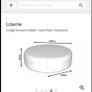 DFS Lawrie large round patterned and plain footstool, Image 4