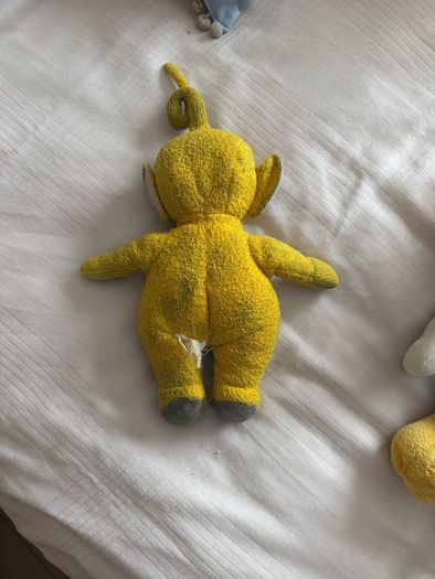 Vintage 1990s Teletubbies Laa Laa Plush Soft Toy Original Rolling Eyes