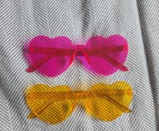 Heart Shaped Plastic Glasses
