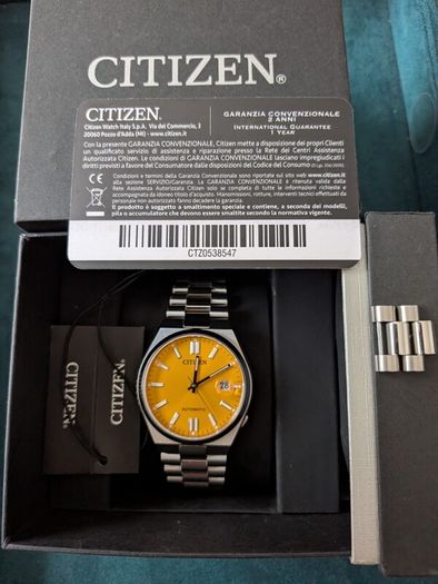 Citizen Tsuyosa 40mm Automatic Movement Watch Yellow
