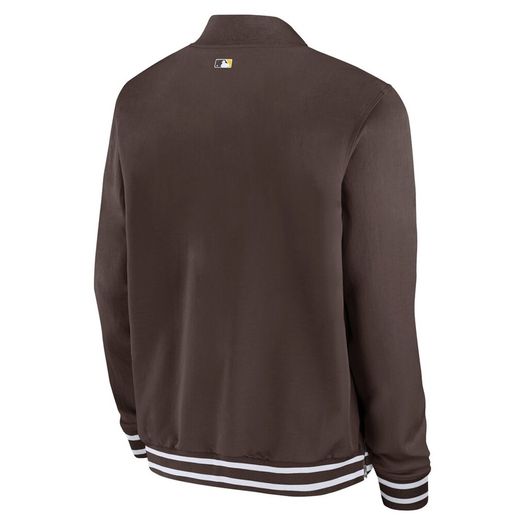 Men's San Diego Padres Nike Brown Bomber Jacket