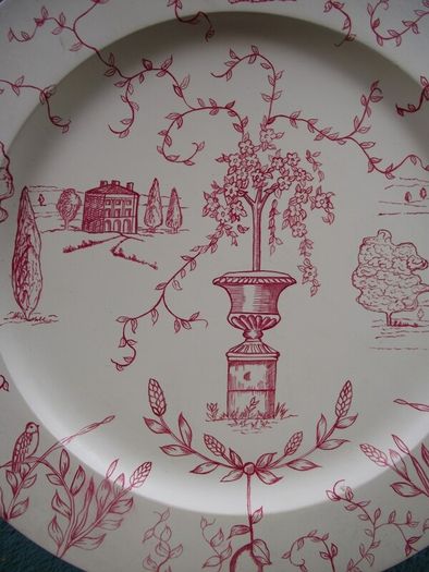 2 X Wedgwood Hand Painted Wooden Chargers - 13" Dia. - Factory Prototypes