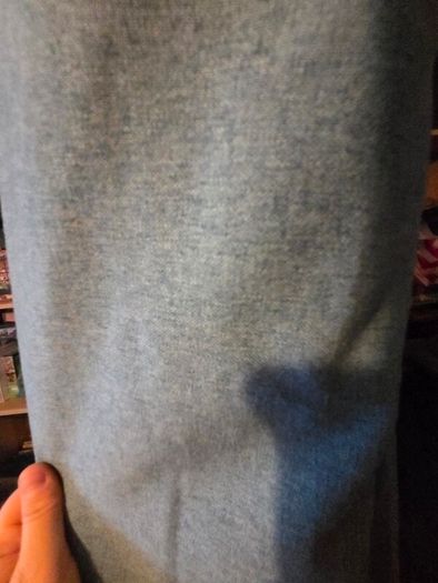 Turquoise Lined Eyelet Curtains. 2 Matching Pairs