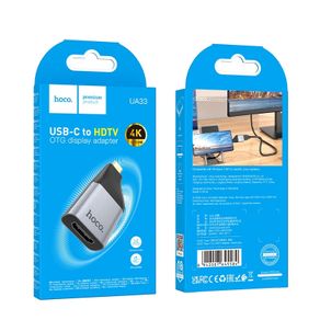 Hoco UA33 Type-C To HDTV Adapter Metal Grey