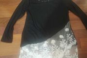 Unique Tunic Dress with White Lace Trim size 18