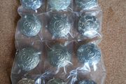 Sealed pack of vintage uniform buttons