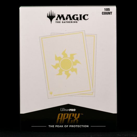 1x Pack of 105 Ultra Pro Apex Deck Protector Card Sleeves - Plains MTG Magic the Gathering Pokemon