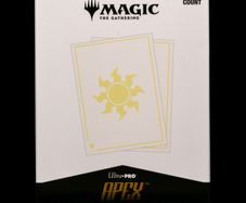 1x Pack of 105 Ultra Pro Apex Deck Protector Card Sleeves - Plains MTG Magic the Gathering Pokemon