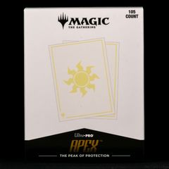 1x Pack of 105 Ultra Pro Apex Deck Protector Card Sleeves - Plains MTG Magic the Gathering Pokemon
