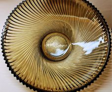 1970s Verona Floride Smoked Glass Bowl