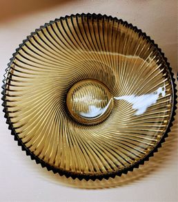 1970s Verona Floride Smoked Glass Bowl