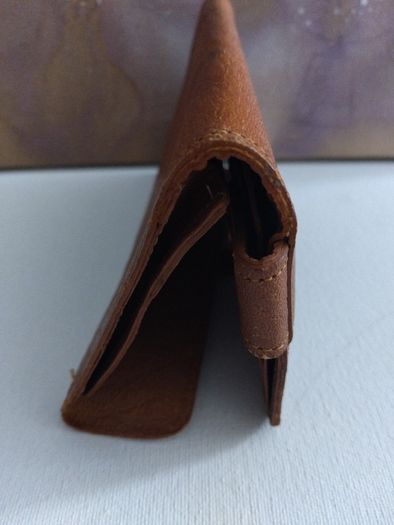 Freepost  Unusual Vintage Devon Leathercrafts Goatskin Wallet / Purse