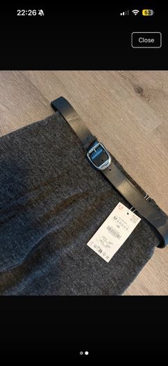 zara leggings with belt