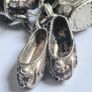 Vintage Irish Sterling Silver 14pc Charm Bracelet, Thomas O'Connor Charm Maker. Inc 1942 Pre Decimal Threepence, Dated Heart Padlock, Dublin Hallmarked Image 3