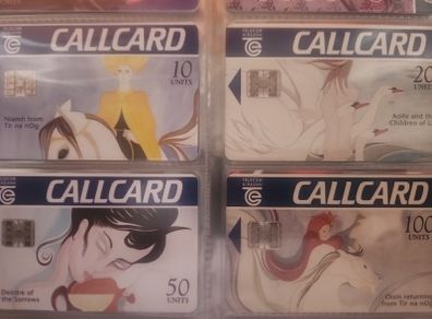 Irish Mythology callcard set x 4