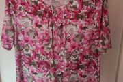 Lovely floral elastic top Perfect condition size UK16 EU44 Postage included