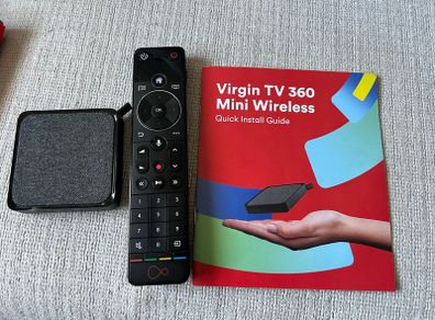 Virgin 360 TV mini box + remote