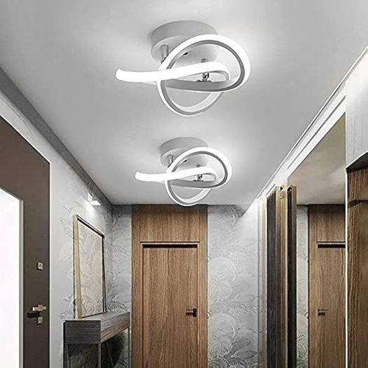 LED Ceiling Lights, 22W Creative Flower Shape Ceiling Light, Balcony Aisle Ceiling Lamp, Home Corridor Porch Ceiling Lights Cloakroom Lamp, Cool White 6500K Ceiling Chandelier