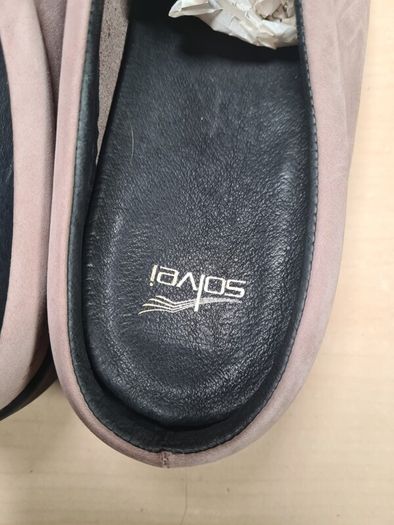 womens SOLVEI BY DANSK slip on flats shoes suede clogs  Size  Uk 6.5 EU 40 made in portugal
