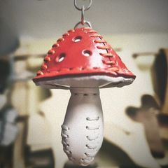 leather keychain
