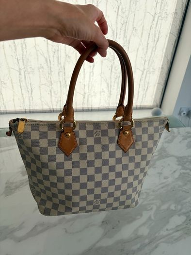 Louis Vuitton Damier Azur Canvass Saleya PM bag