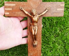 Antique Crucifix Wall Cross