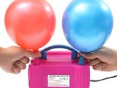 Portable Electric Balloon Pump Party Inflator Air Blower Dual Nozzles UK Plug
