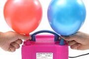 Portable Electric Balloon Pump Party Inflator Air Blower Dual Nozzles UK Plug