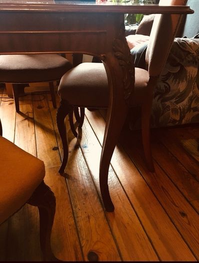 dining table and 8 chairs