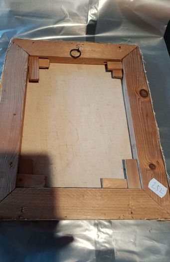 Antique oil painting on blind frame