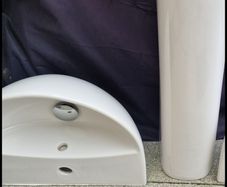 Sink and pedestal