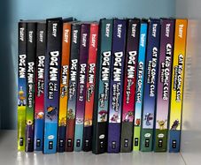 Dog Man and Cat Kid Collection up to The Scarlet Shredder and Cat Kid Collaborations (5th book not included)